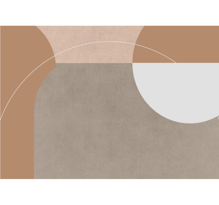 Tapisserie moderne composition de formes géométriques - TenStickers