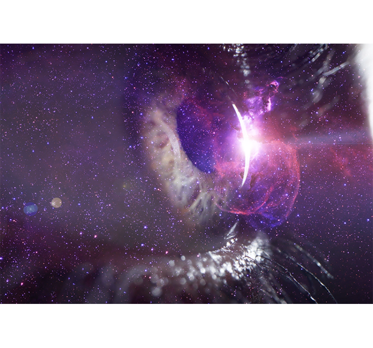 Tapisserie espace perspective de l'Œil galactique - TenStickers