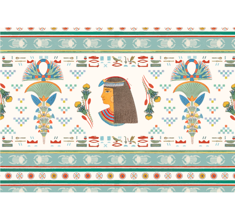 Tapisserie art profil de femme égyptienne - TenStickers