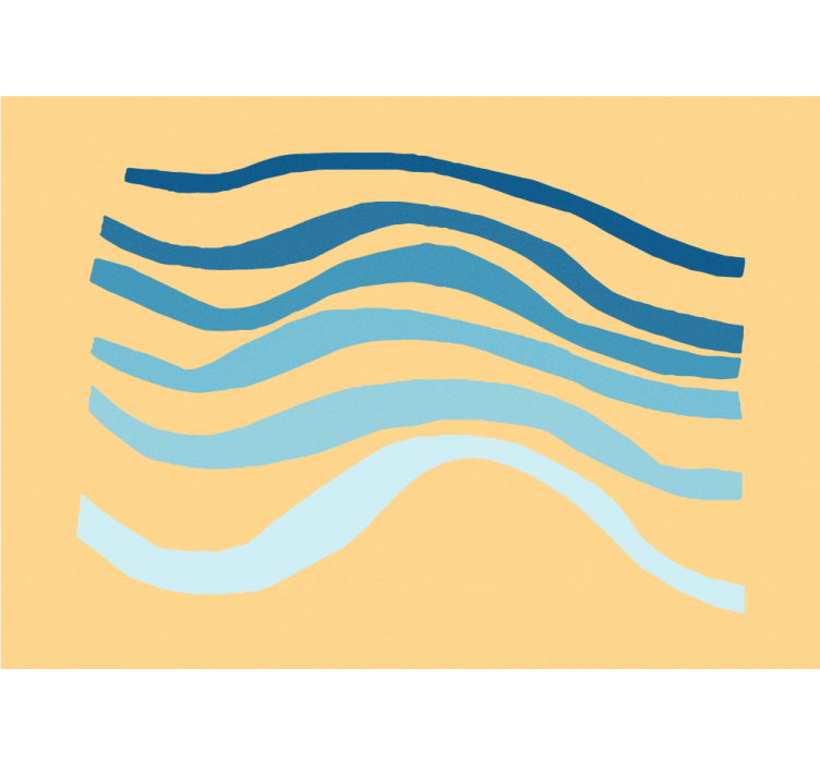 Tapisserie abstraite texture de lignes ondulées - TenStickers