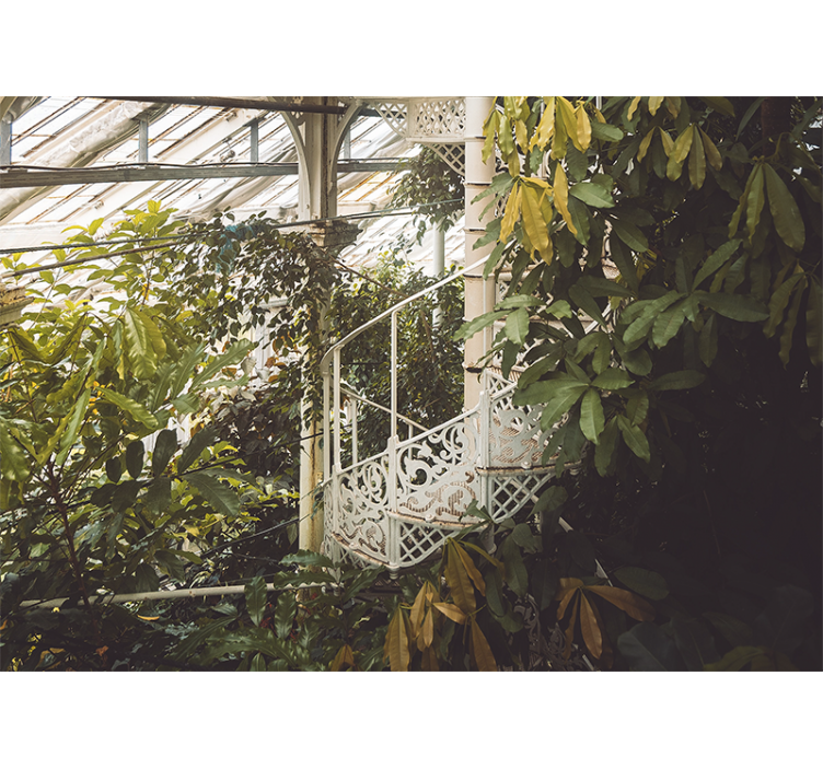 Tapisserie nature oasis de verdure luxuriante - TenStickers