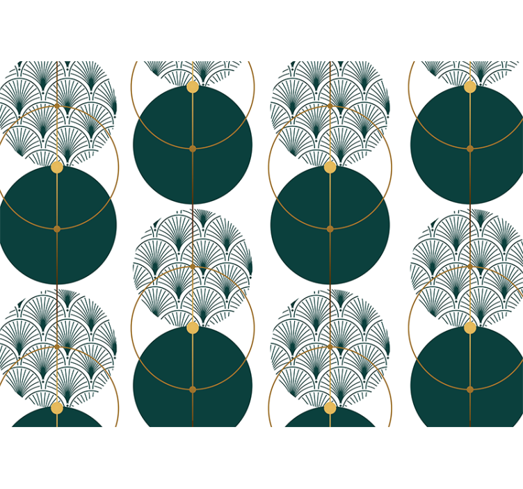 Tapisserie textures et motifs motifs de fans géométriques - TenStickers