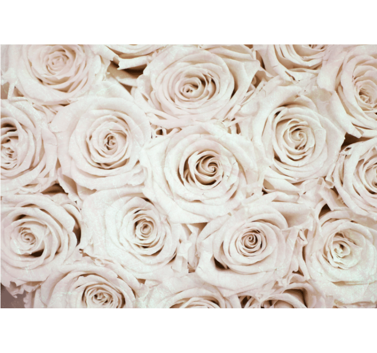 Tapisserie fleur arrangement de roses douces - TenStickers
