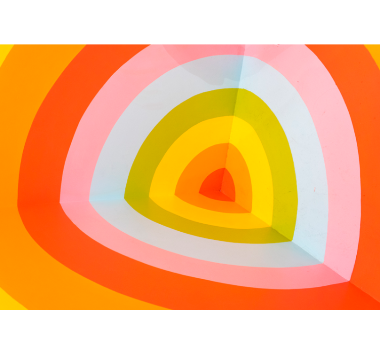 Tapisserie abstraite arches colorées superposées - TenStickers