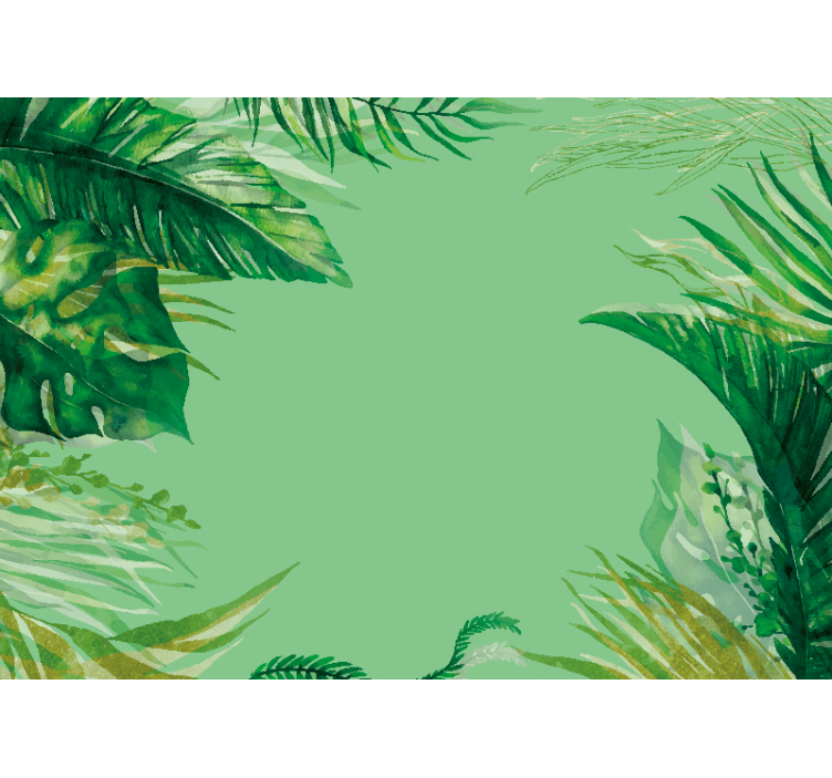 Papiers peints nature composition de feuillage tropical - TenStickers