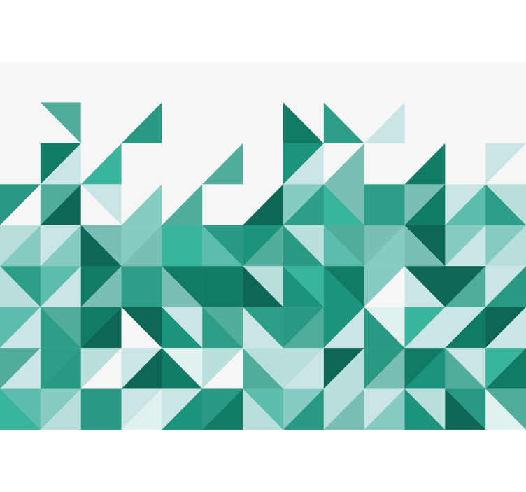 Tapisserie abstraite motif triangle géométrique - TenStickers