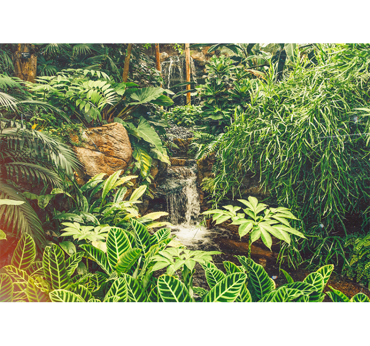 Papiers peints nature Écrin tropical vibrant - TenStickers