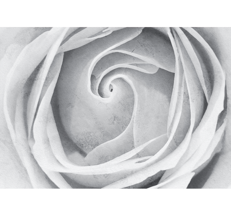 Tapisserie fleur spirale de roses Élégante - TenStickers
