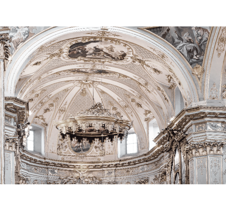 Tapisserie art classique design de plafond orné - TenStickers