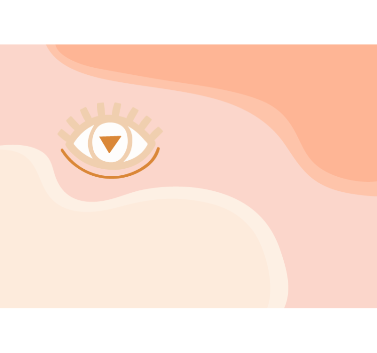 Tapisserie abstraite design œil stylisé - TenStickers