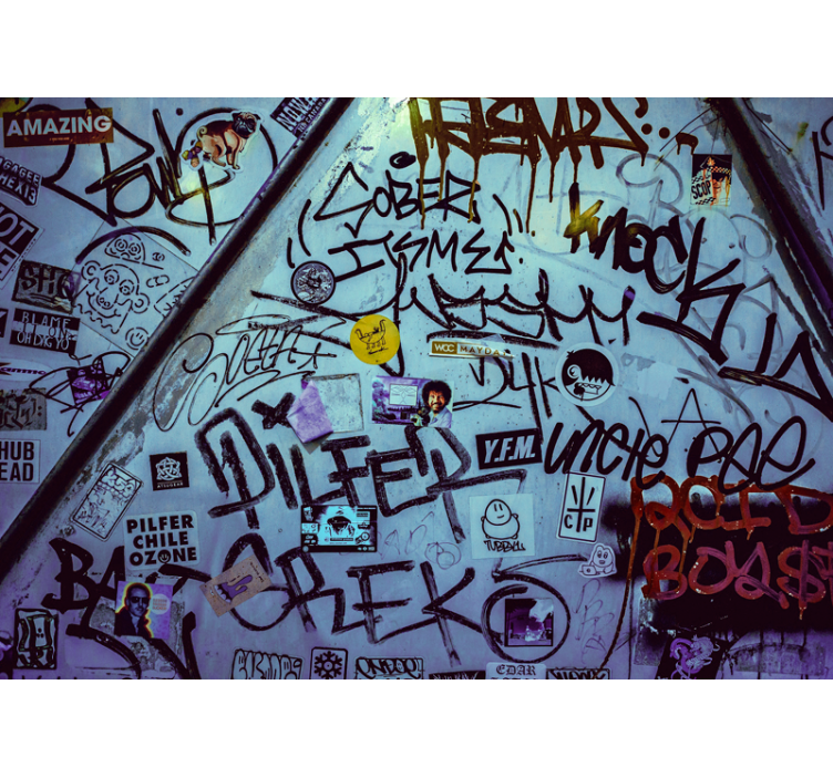 Tapisserie graffiti art de marquage urbain - TenStickers