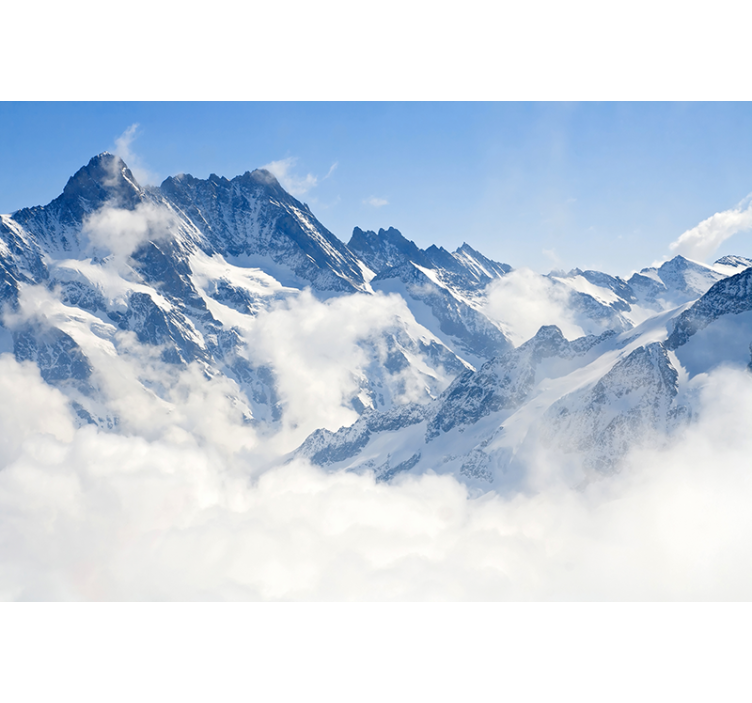 Papier peint montagne Alpes paysage - TenStickers