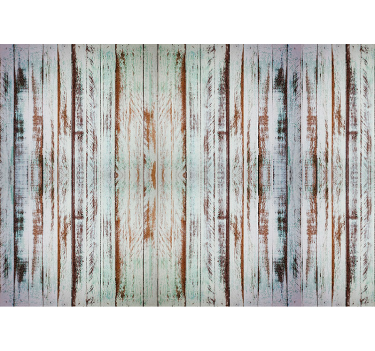 Photo murale planches effet bois vieilli - TenStickers