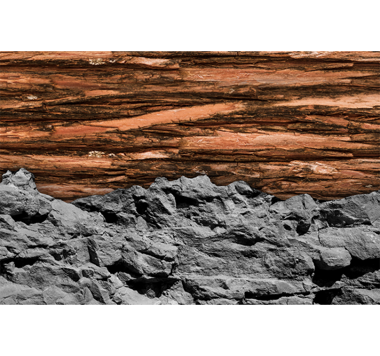 Tapisserie salon couches texturées terreuses - TenStickers