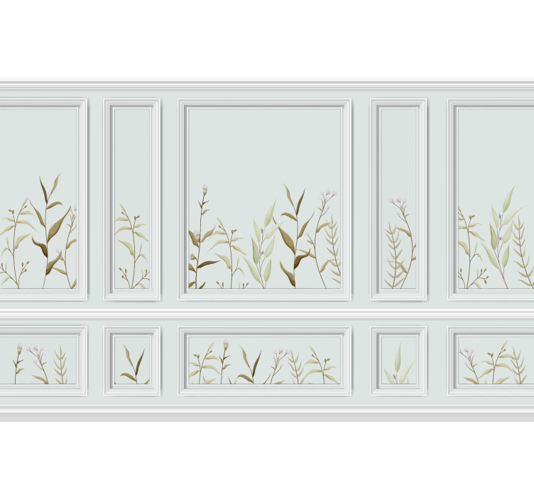 Tapisserie murale moulage avec motif plantes - TenStickers