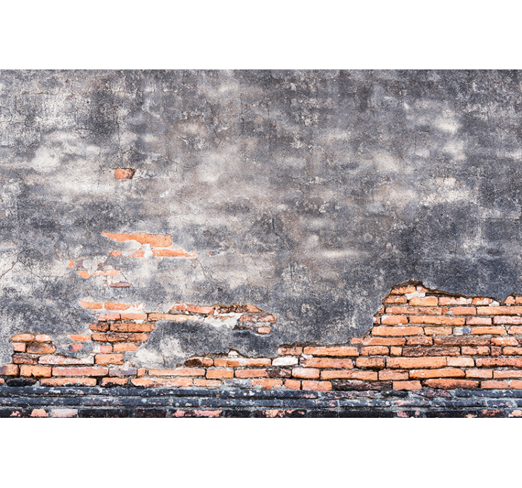 Tapisserie murale brique mur décrépit - TenStickers