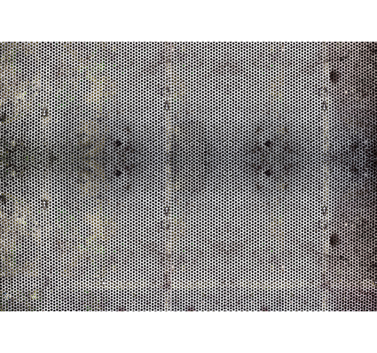Tapisserie murale imitation métal percé - TenStickers