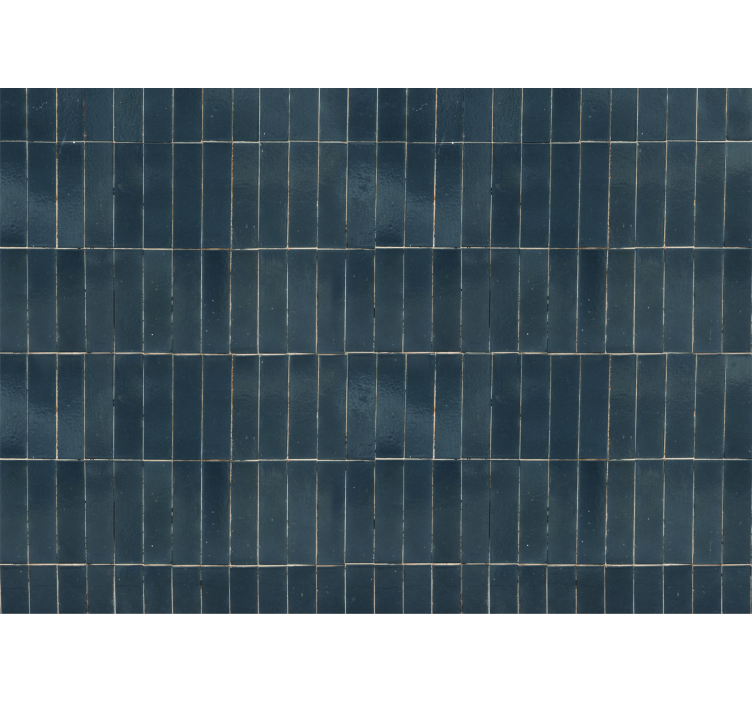 Tapisserie murale salle de bain carrelage gris - TenStickers