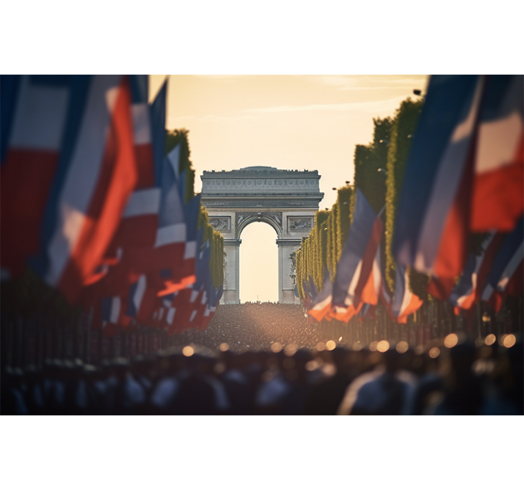 Tapisserie murale Fête Nationale Paris - TenStickers