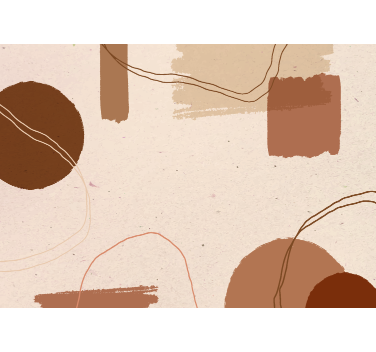 Papier peint panoramique terracotta conception abstraite - TenStickers