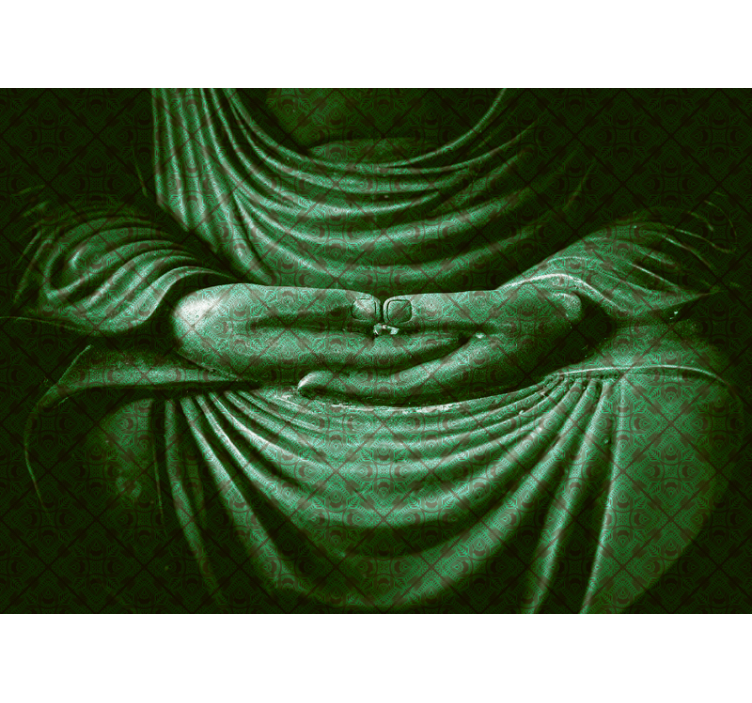 Tapisserie bouddha statue de bouddha paisible - TenStickers