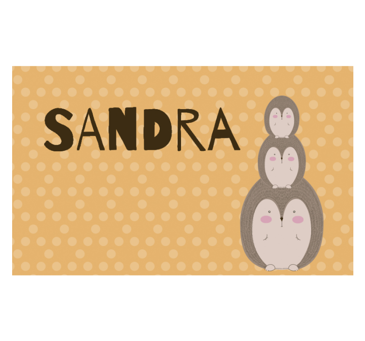 Tapisserie chambre enfant mignons hérissons empilés - TenStickers