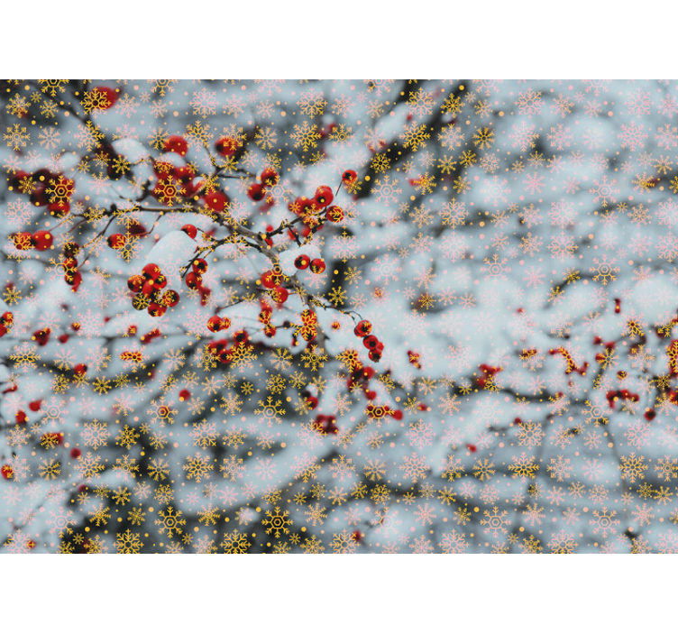 Tapisserie noel moments festifs d'hiver - TenStickers