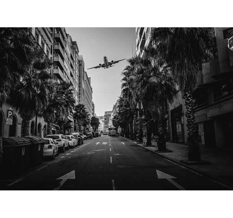 Tapisserie villes et pays vue aérienne urbaine - TenStickers