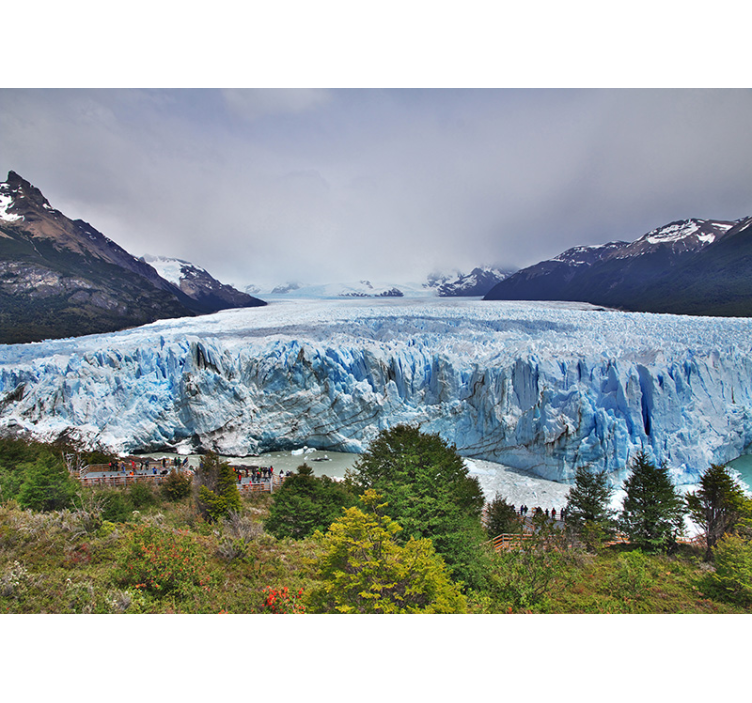 Tapisserie paysage vue glaciale - TenStickers
