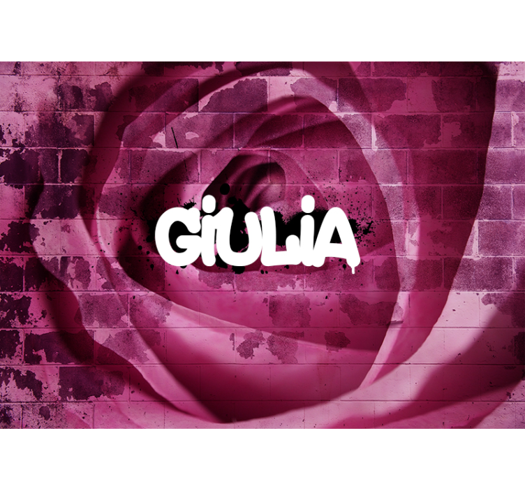 Tapisserie fleur conception de roses personnalisées - TenStickers