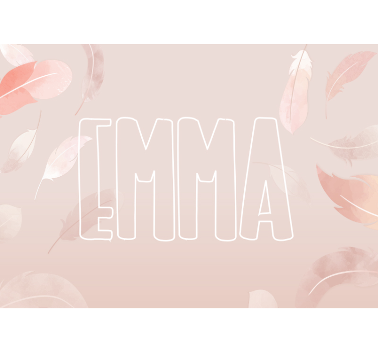 Tapisserie pour chambre bébé avec nom personnalisé - TenStickers