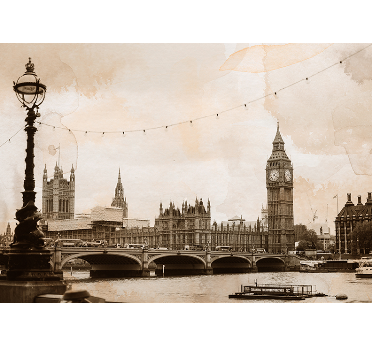 Tapisserie londres panorama historique de londres - TenStickers