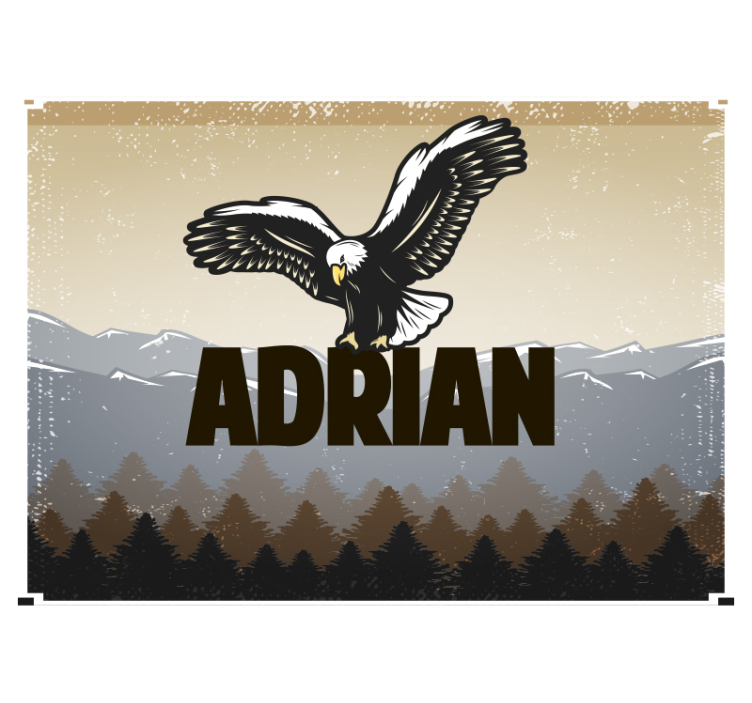 Tapisserie animaux aigle en vol - TenStickers