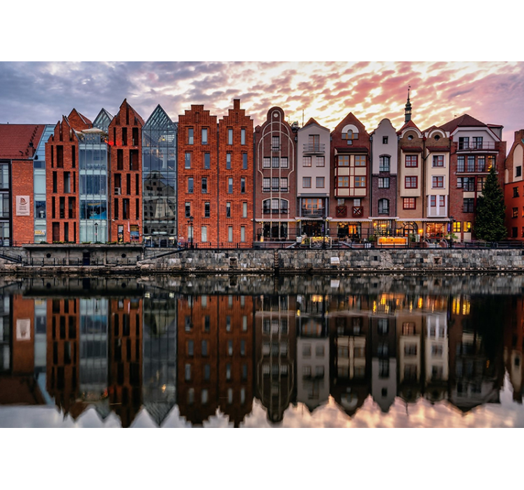 Tapisserie villes et pays architecture historique des quais - TenStickers