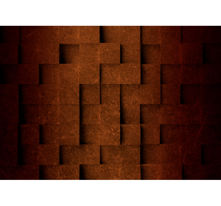 Tapisserie textures et motifs motif carré superposé - TenStickers