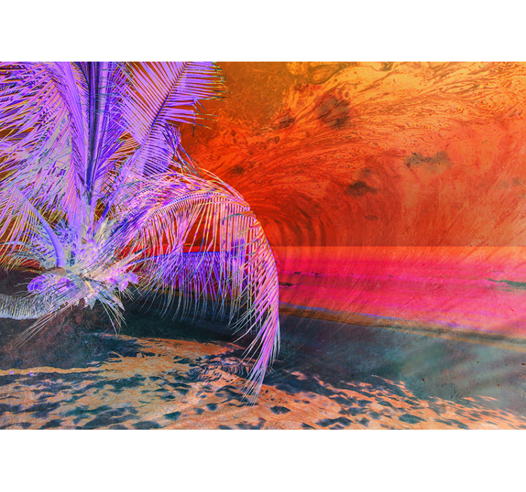 Tapisserie nature Évasion tropicale plage - TenStickers