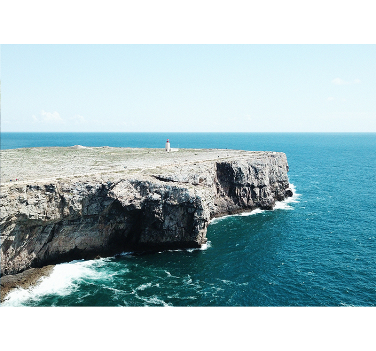 Tapisserie paysage vue des falaises côtières - TenStickers