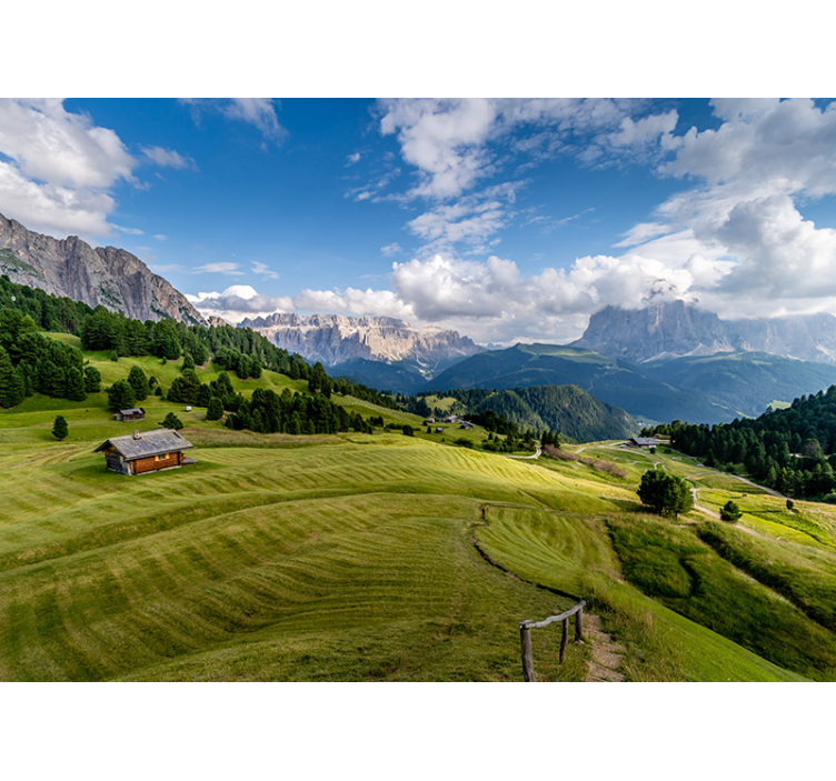 Papier peint montagne au loin - TenStickers