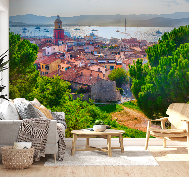 Tapisserie murale saint-tropez - TenStickers