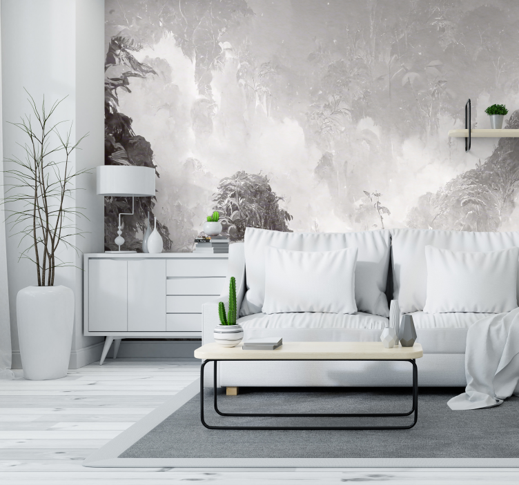 Papier peint panoramique scène tropicale - TenStickers