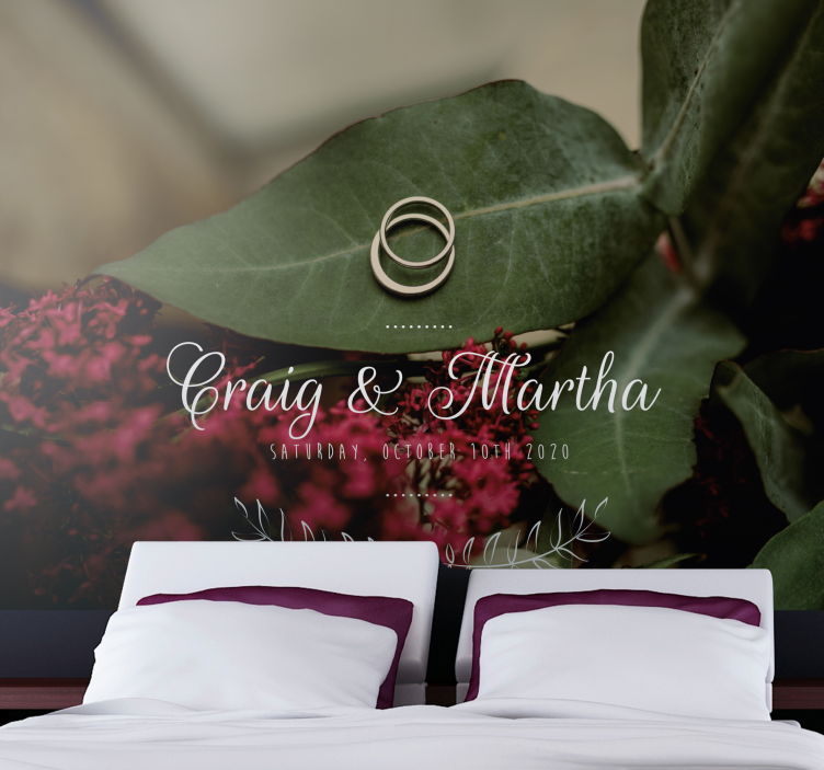 Tapisserie amour alliances éternelles - TenStickers