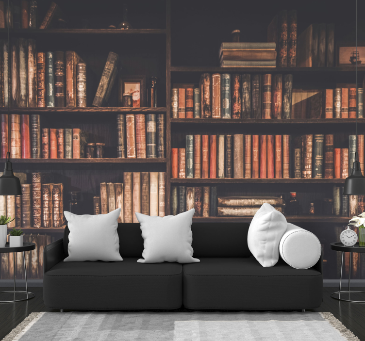 Tapisserie amour collection de livres classiques - TenStickers