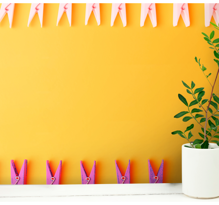 Tapisserie animaux affichage coloré de pinces - TenStickers