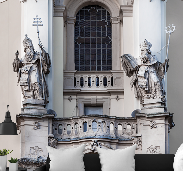 Tapisserie art classique statues de rois - TenStickers