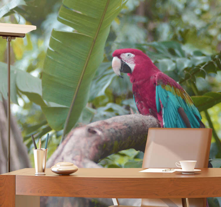 Tapisserie autres animaux perroquet ara coloré - TenStickers