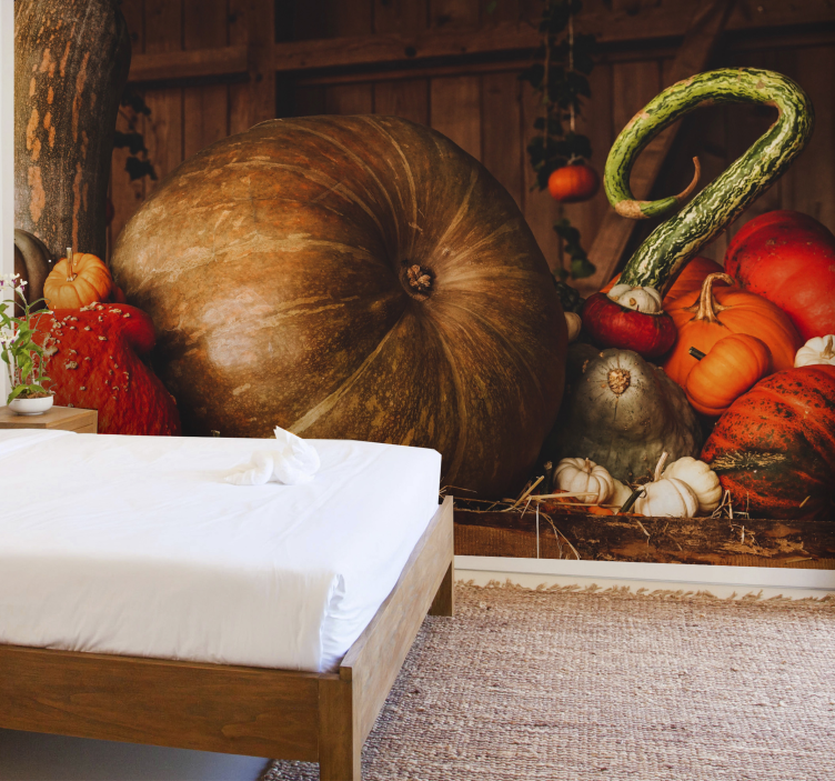 Tapisserie autres fleurs arrangement de la récolte d'automne - TenStickers