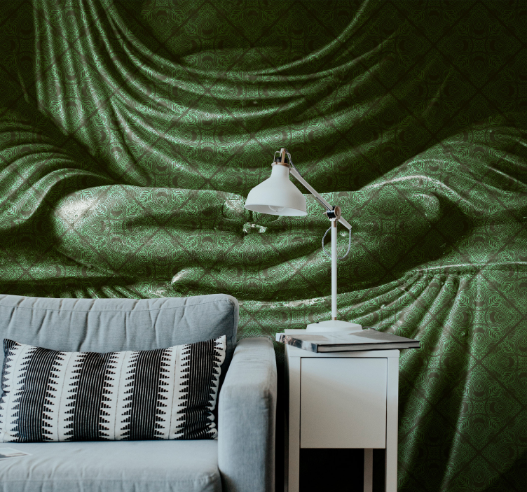 Tapisserie bouddha statue de bouddha paisible - TenStickers