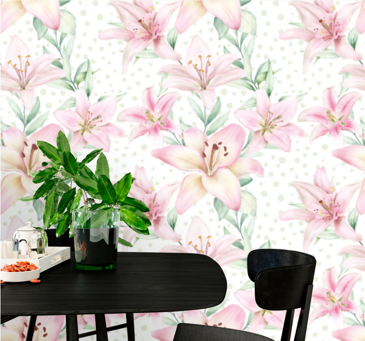 Tapisserie coquelicots fleurs délicates - TenStickers