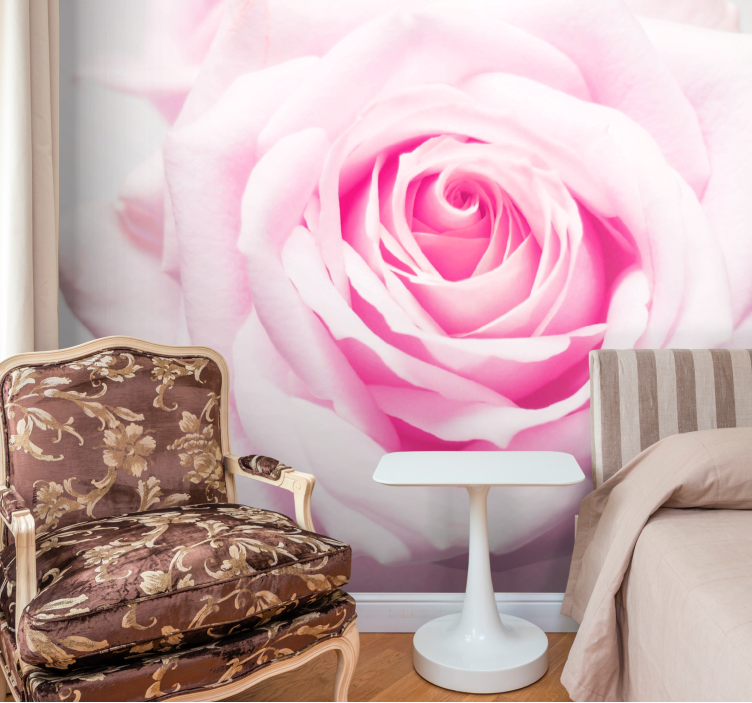 Tapisserie coquelicots rose tendre - TenStickers