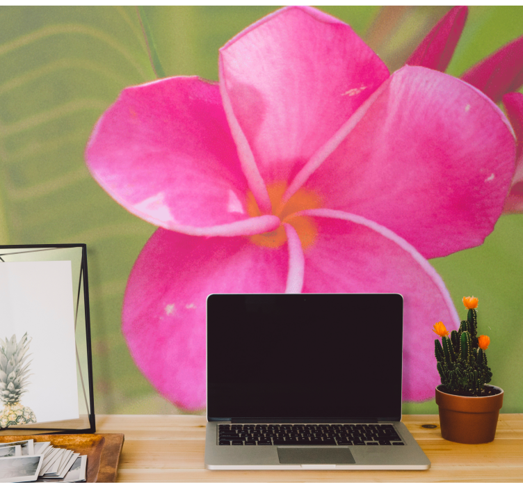 Tapisserie fleur accent floral rose - TenStickers